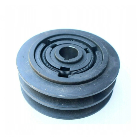 Sprzęgło Odśrodkowe Wał 19mm 2 Paski 13mm Średnica 128mm Sprzęgło Odśrodkowe Wał 19mm 2 Paski 13mm Średnica 128mm
