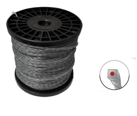 Żyłka tnąca SKRĘCANA 2,4mm x 100m zbrojona Żyłka tnąca SKRĘCANA 2,4mm x 100m zbrojona