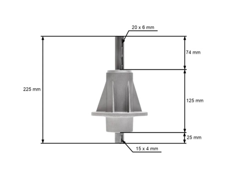 Mandrela Piasta Noża Lewa Castel Garden Honda Stiga Oleomac Solo Viking TC102