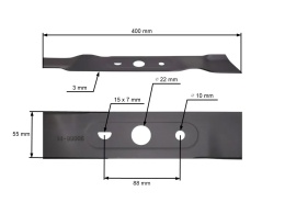 Nóż Kosiarki 40 cm 16