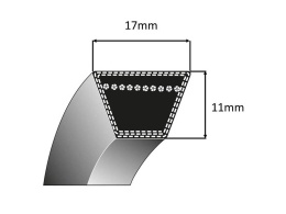 Pasek Klinowy 17x1469 La 1400 Li PIX Napęd Agregatu TC102 TC122 HF2213 HF2417