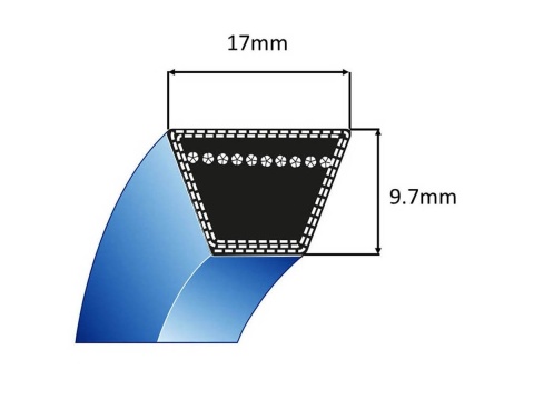 Pasek Klinowy 17x1473 La 1413 Li KEVLAR Napęd Agregatu TC102 TC122 HF2213 HF2417
