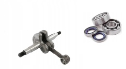 Wał Korbowy + Łożyska + Uszczelniacze Husqvarna 40 45 49 51 55 Jonsered 2041 2045