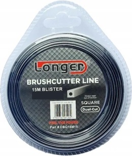 Żyłka Tnąca Longer DUAL-CUT 3,0 mm 15 m Kwadrat Super Mocna