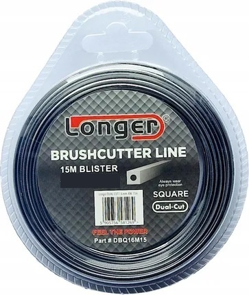 Żyłka Tnąca Longer DUAL-CUT 3,0 mm 15 m Kwadrat Super Mocna